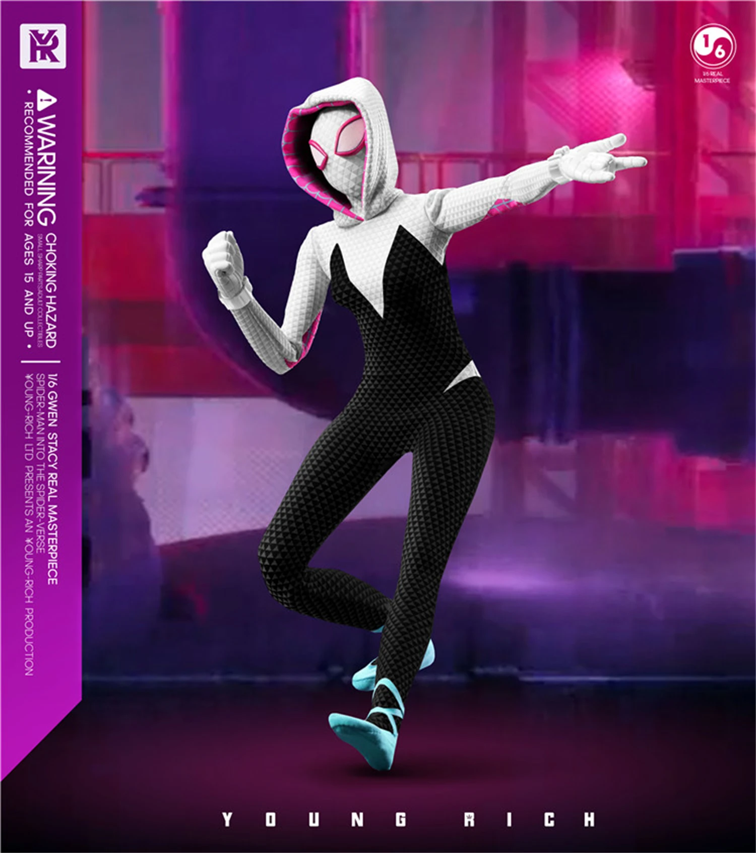 YR TOYS 1/6 YR009 Female Spider Gwen Stacy Into the Spider-Verse 12inches Action Figure Model Collectible