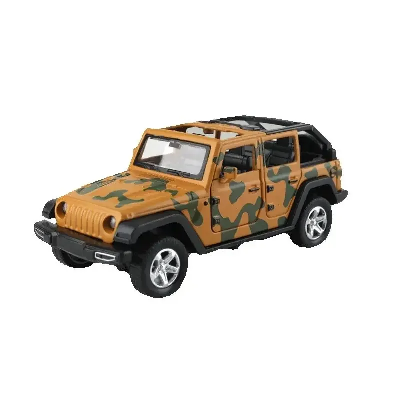 Voiture jouet en alliage de camouflage réaliste pour garçons, modèle de voiture de course à rappel, véhicule de jeu Miniature à collectionner pour enfants