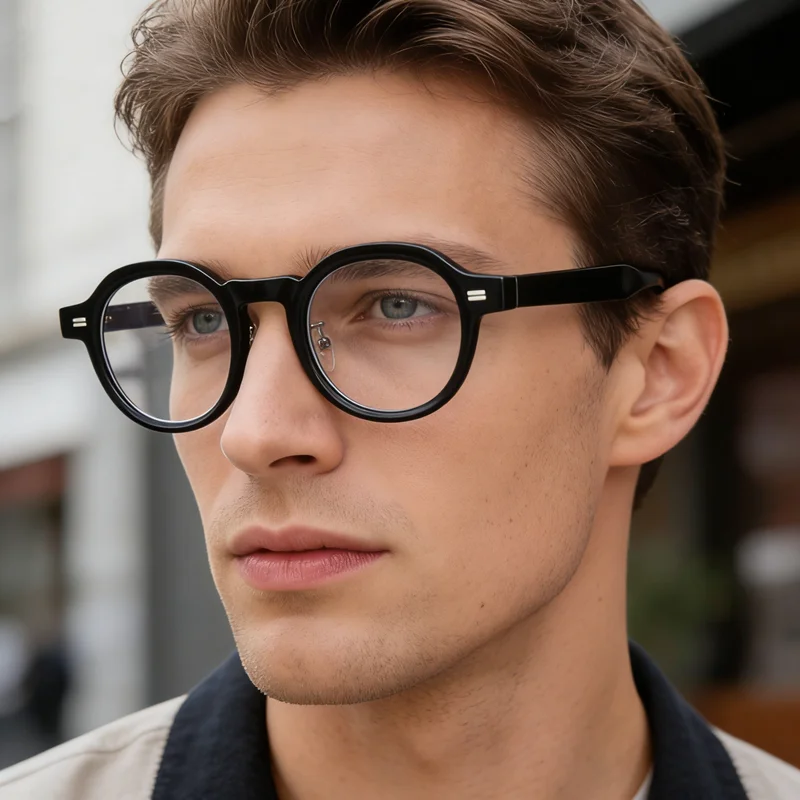 2026 Neue Retro-Stil Kleine Ovale Brillengestelle für Damen, Modische TR90 Trendige Blaulichtfilter-Brillen für Herren, Markendesign-Brillen