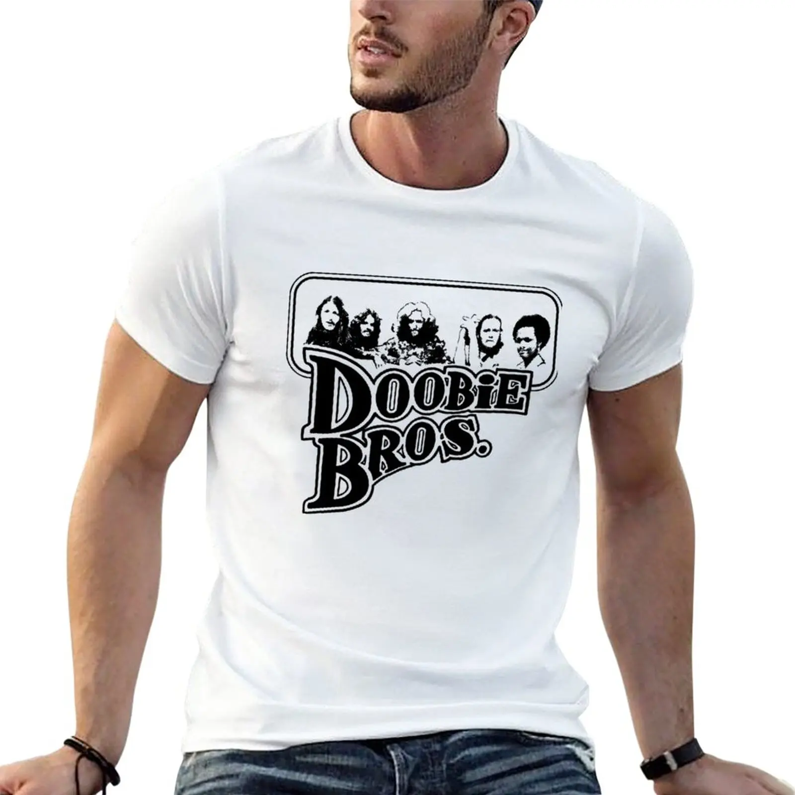 New Doobie Brothers dissolve T-Shirt T-shirt short summer top heavyweight t shirts for men