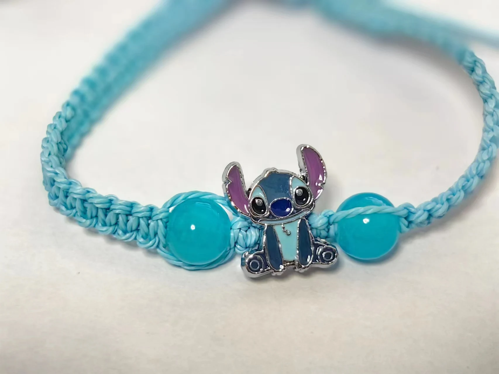 Disney-pulsera de dibujos animados de Lilo & Stitch para mujer, figura de Anime con estampado de Lilo & Stitch, juguetes para niños, regalo de