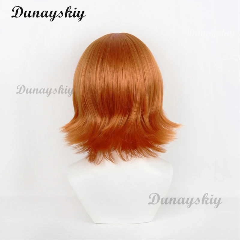 أنيمي السنجاب فتاة تأثيري الباروكات 38 سنتيمتر الشعر القصير السنجاب فتاة زي مقاومة للحرارة الاصطناعية الشعر الطرف مخصص