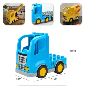City Car Kartun Truk Offroad Bus Trailer Roti Blok Bangunan Ukuran Besar Aksesori Mainan Bata DuploLG Pendidikan Anak-anak 8 truk semi lego penjualan terbaik - №