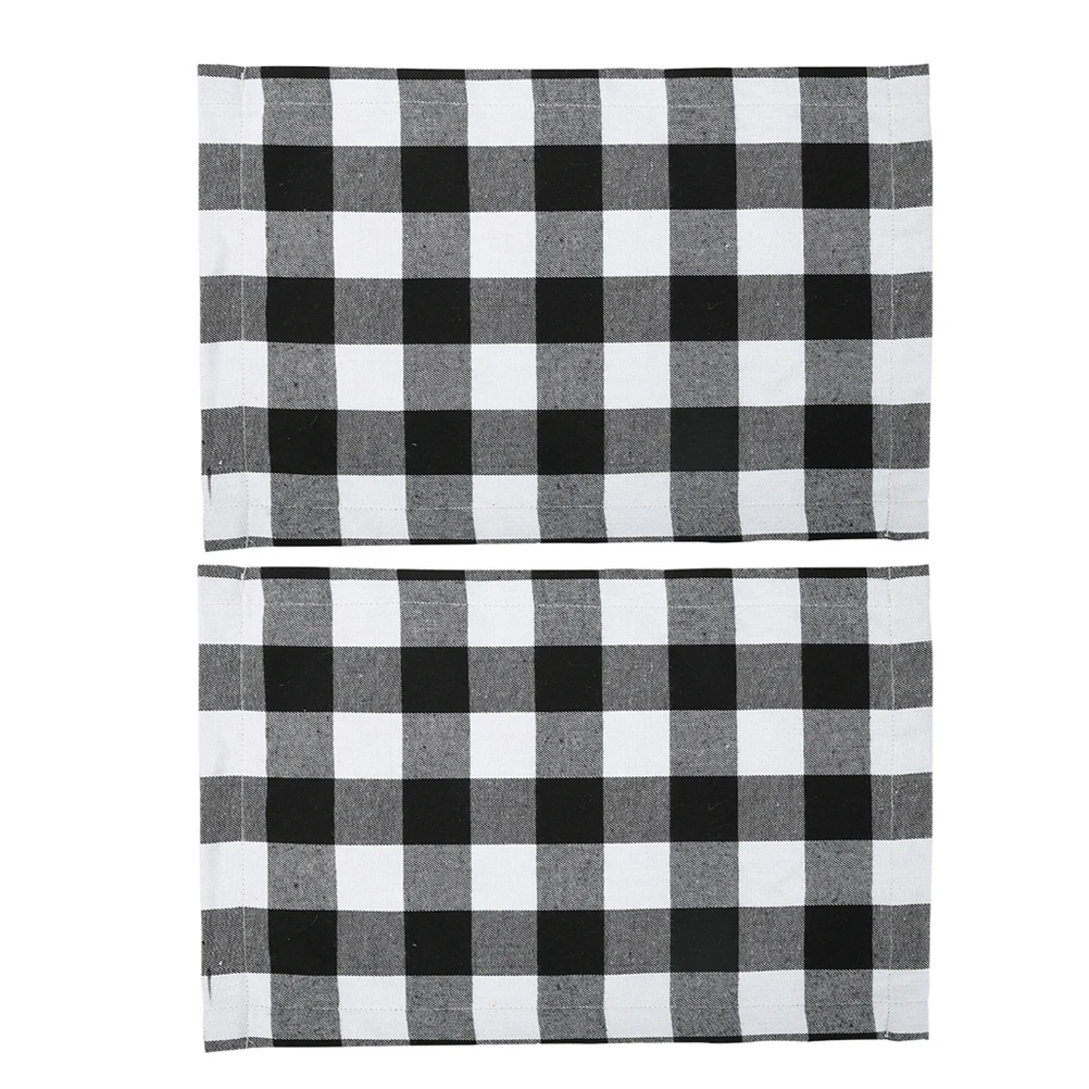 

2pcs Placemat Fork Pad Cutlery Mat Silverware Cushion Lattice Table Dining Eco Friendly Reusable Home Restaurant Party