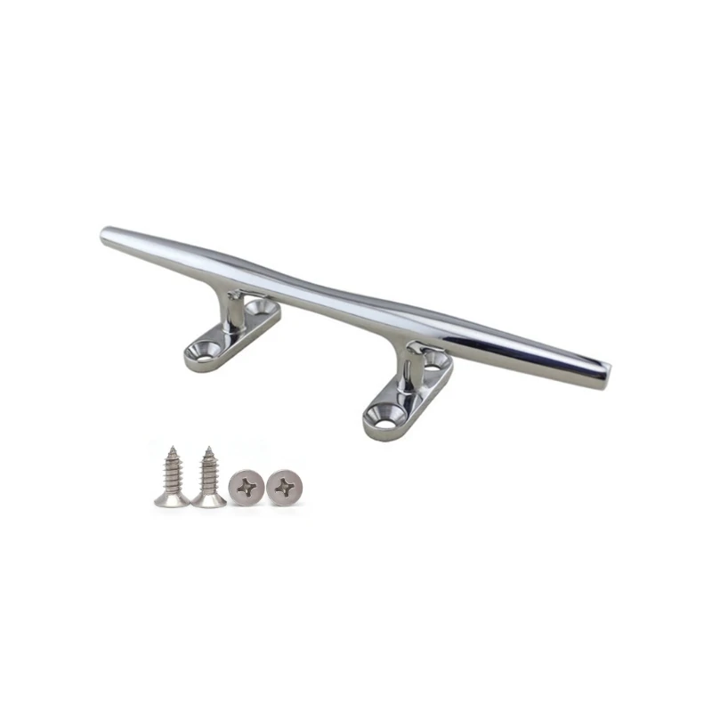 Heavy Duty Stainless Steel Marine Boat Deck Hollow Open Base Cleat Flush Mooring Cleat 4/5/6/8/10/12 Inch