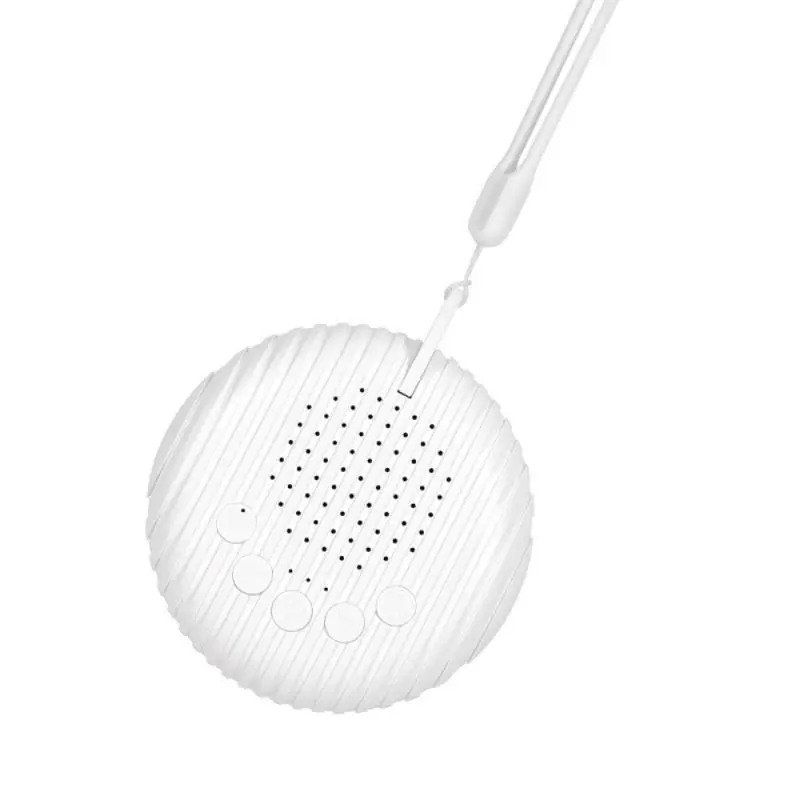 Máquina de som de ruído branco para bebê, Sons calmantes de sono portáteis, Volume ajustável, Bateria recarregável embutida, USB, 10 calmante