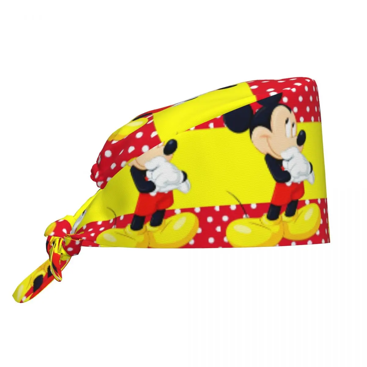 Gorra quirúrgica de cirujano de laboratorio de dibujos animados de Mickey, gorros de trabajo de enfermería para el cuidado de mascotas, gorra de moda Unisex     Gorro exfoliante