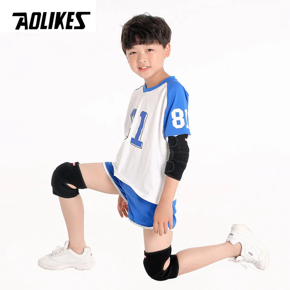 AOLIKES 1 Pair Kids Dance Volleyball Tennis Knee Pads Baby Crawling Safety Knee Support Sport Kneepads Children Knee Protection