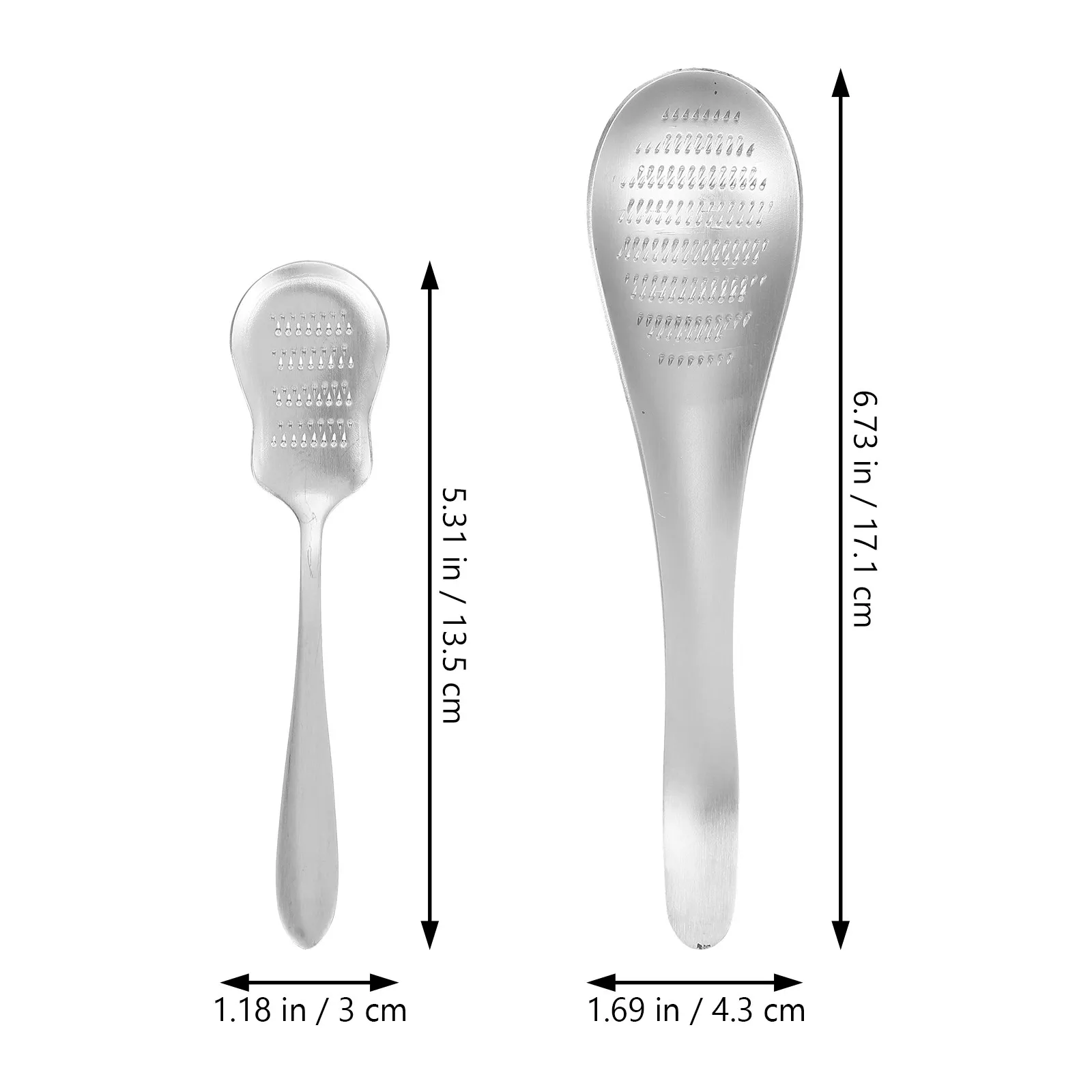 2Pcs Stainless Steel Grinder Multipurpose Kitchen Tool Garlic Crusher Ginger Mincer Manual Food Crusher Vegetable Masher Cooking