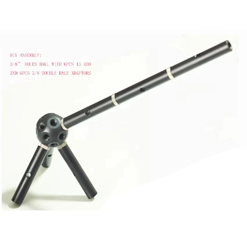 3/8 holes ball  sets,  Multifunctional Magic Ball with rods for Studio Lighting/Tripod 5d2 5d3 system, 18pcs 3/8"-16 holes ball