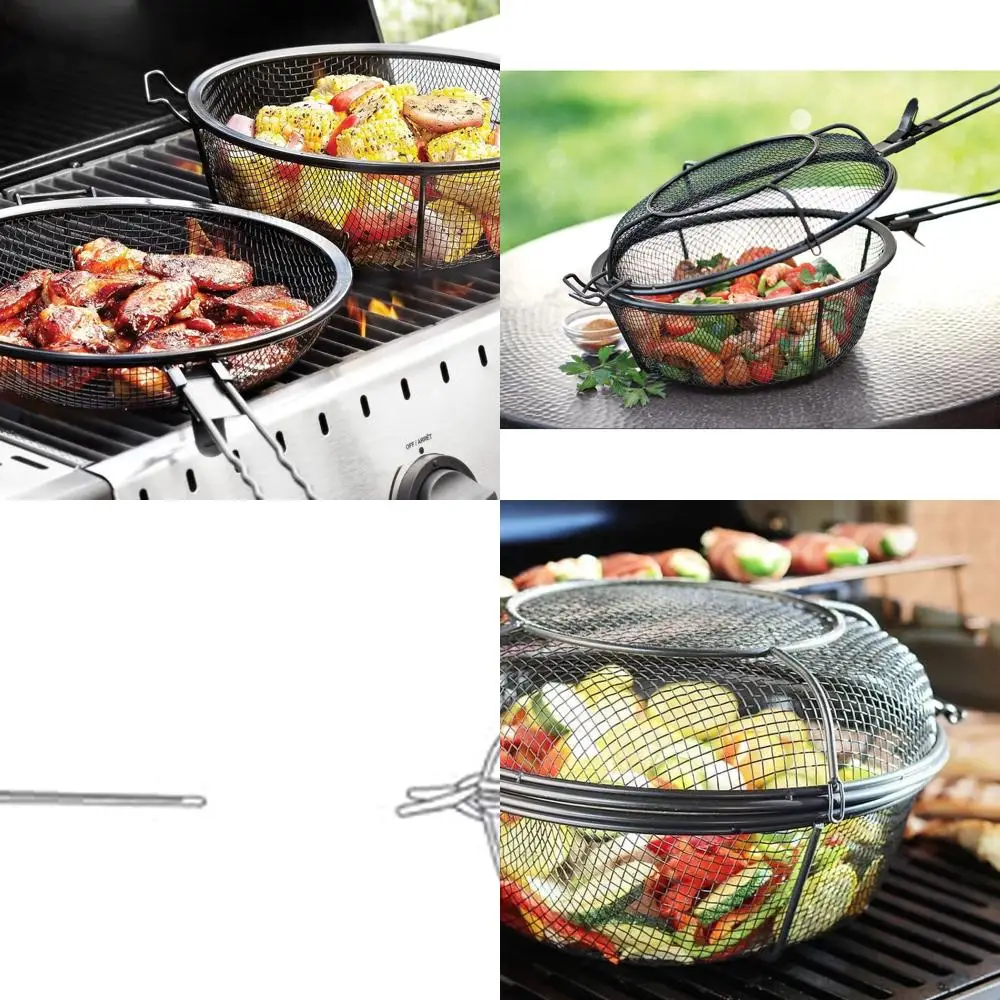 

Jumbo Outdoor Grilling Basket & Skillet with Detachable Handles by Chef's 76182