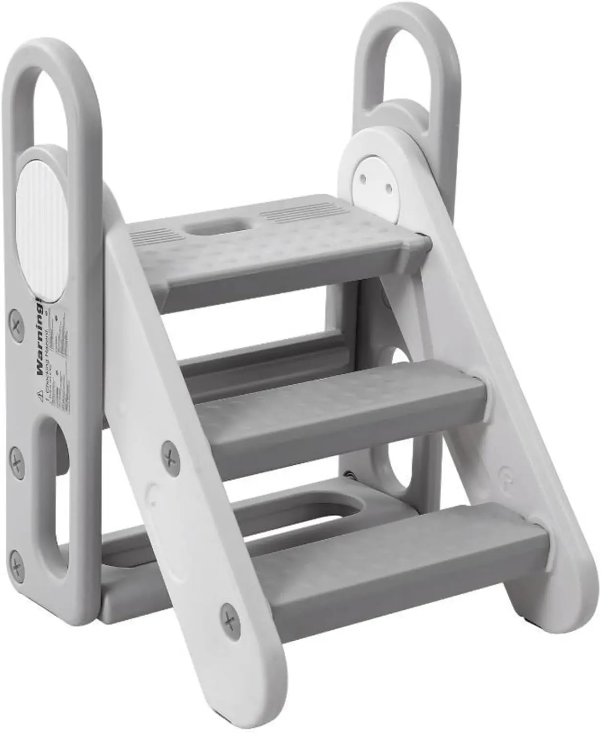 

Foldable Kids Step Stool, Folding Toddler Step Stool for Bathroom Sink, Potty Training, Kitchen Counter, Plastic Learni