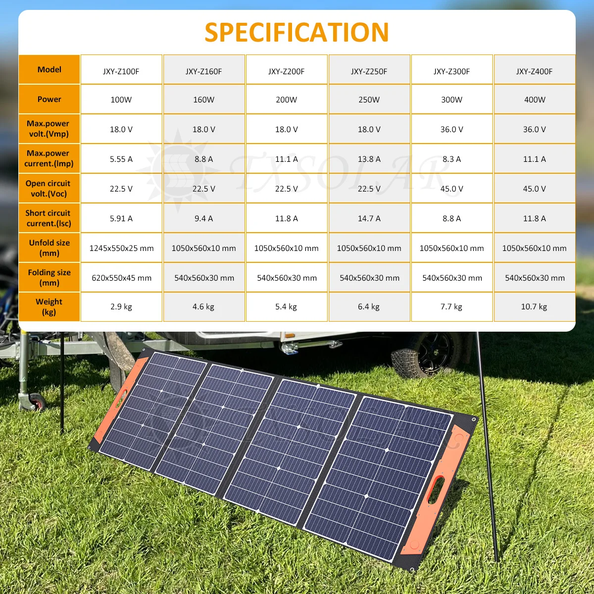 lightweight Outdoor portable 100W-400W folding solar panel kit 12V24V RV energy storage power Flexible foldable solar panel kit