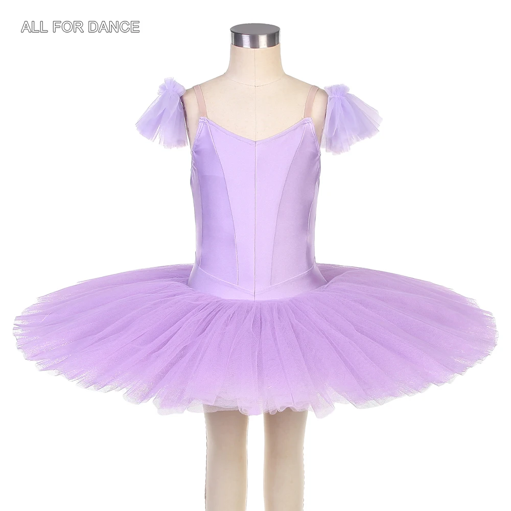 

BLL514 Lilac Spandex Bodice Pre-Professional Ballet Tutu Skirt Ballerina Dance Costume Adult Girls Performance Tutu Solo Dresses