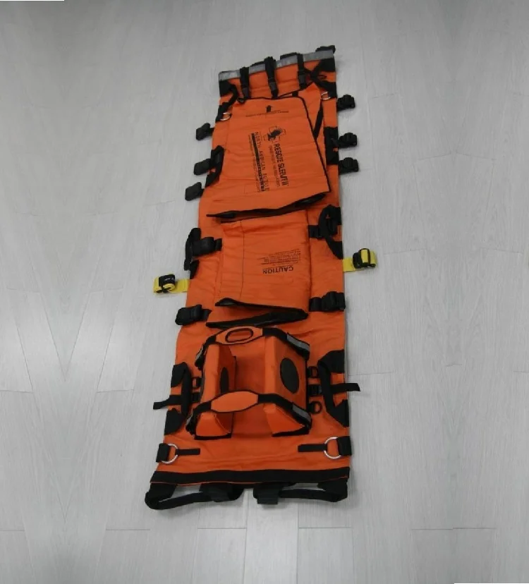 Helicopter rescue sleeves soft  emergency stretcher folded rolled medical