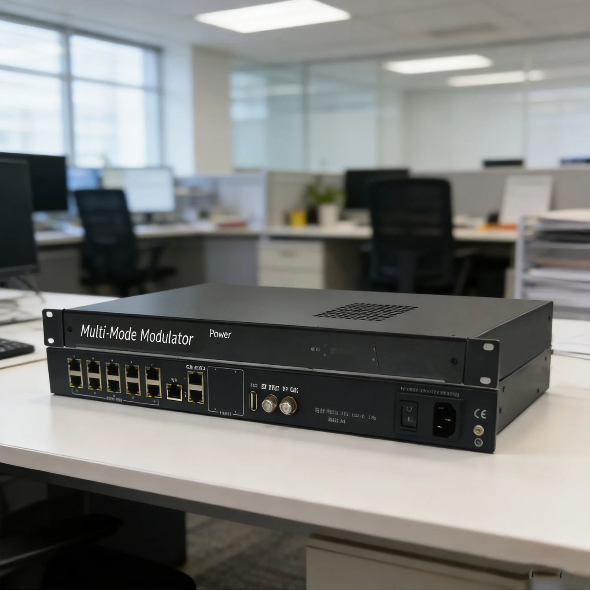 Modulador IP a RF de 8 Canales, DVB-T, TDT, ISDBT, DVB-C, Multiplexación de 8/12 Portadoras, Codificación, Modulador DTV, Sistema CATV