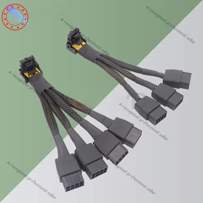 

Блок питания видеокарты 3x8pin 4x8pin адаптер кабель PCIE 5.0 кабель RTX4090 RTX4080 12VHPWR на 4x8pin 12VHPWR колено 90 градусов