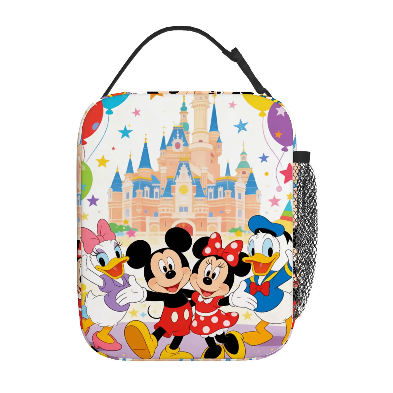 

1 шт. Милая сумка для обеда с изображением Микки и его друзей, подходит для повседневного использования, сумка для обеда на работу, подарок.