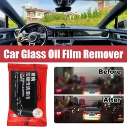 Car Glass Oil Film Removal Wipes Windshield Glass Cleaner Car Glass Cleaner Wipes Compact Portable Dusting Wipes For X7y2