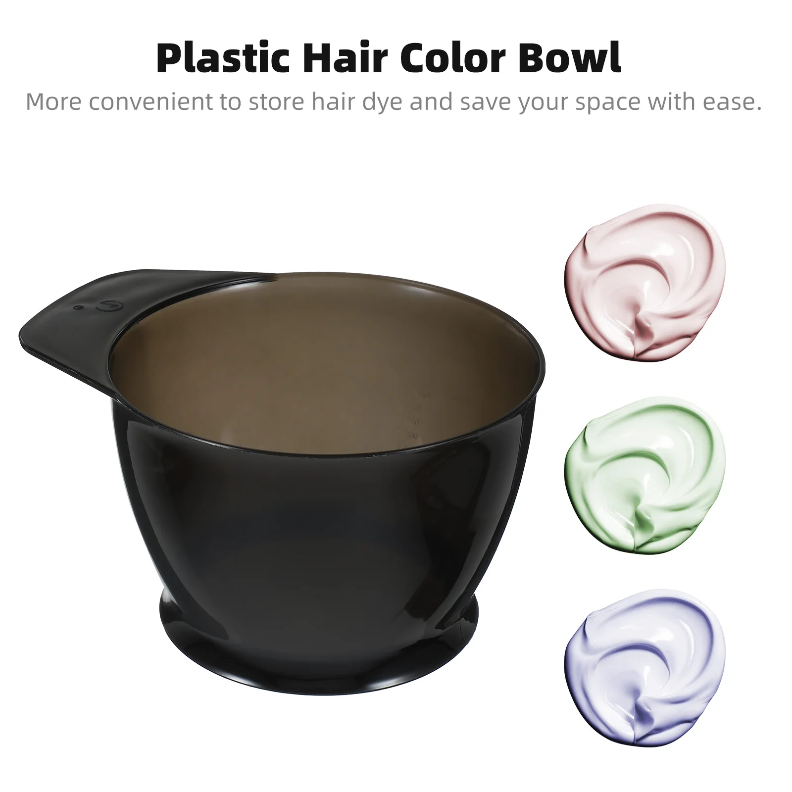 2 Pcs Hairdressing Bowls Dyeing Mixing Coloring Tinting Conditioner Brush Suite