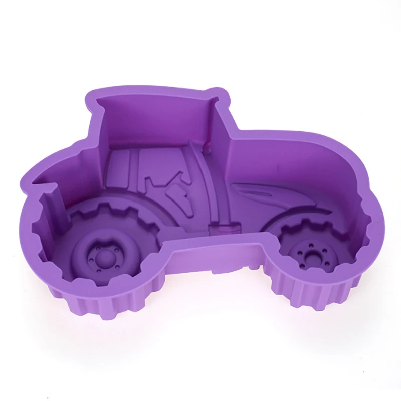 Non-stick Silicone Tractor Shape Cake Mould Cake Baking Tool Silicone Cake Mold Bakeware for Cake, Jello, Gelatin, Bread