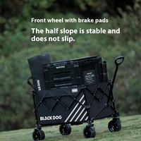 Naturehike BLACKDOG Collapsible Folding Wagon Cart Outdoor Camping Picnic 320L Travel Trolley All Terrain Gathering Pull Cart