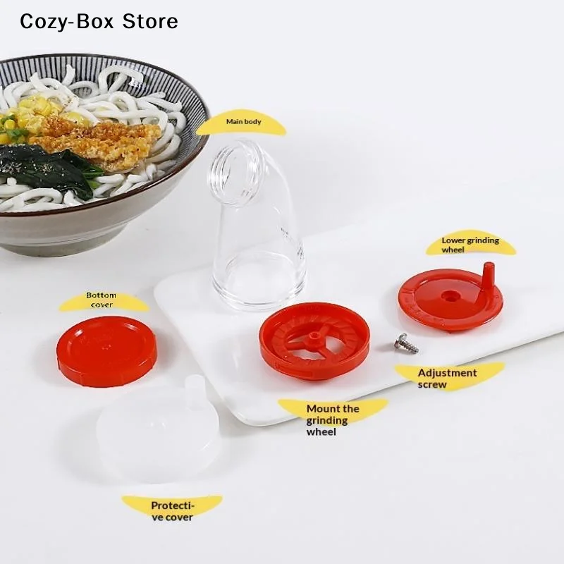 [ZY]Handmade Salt Or Pepper Grinder Manual Sesame Grinder Hand Seasoning Crusher Tool For Home Kitchen Salt Pepper[ZY]