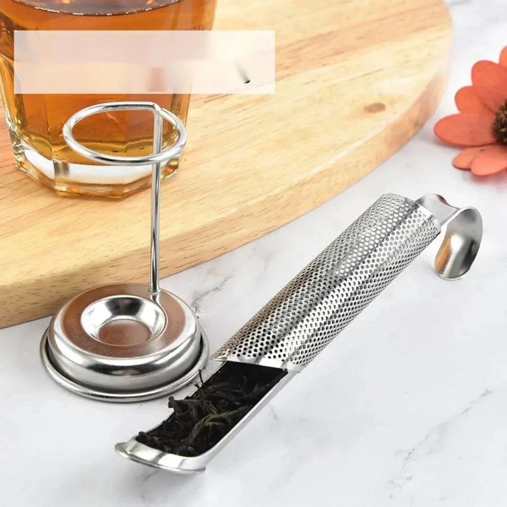 04 Stainless Steel Tea Strainertea Water Separatortea Filterpipe Type Hanging Handletea Strainertea Strainer image 2