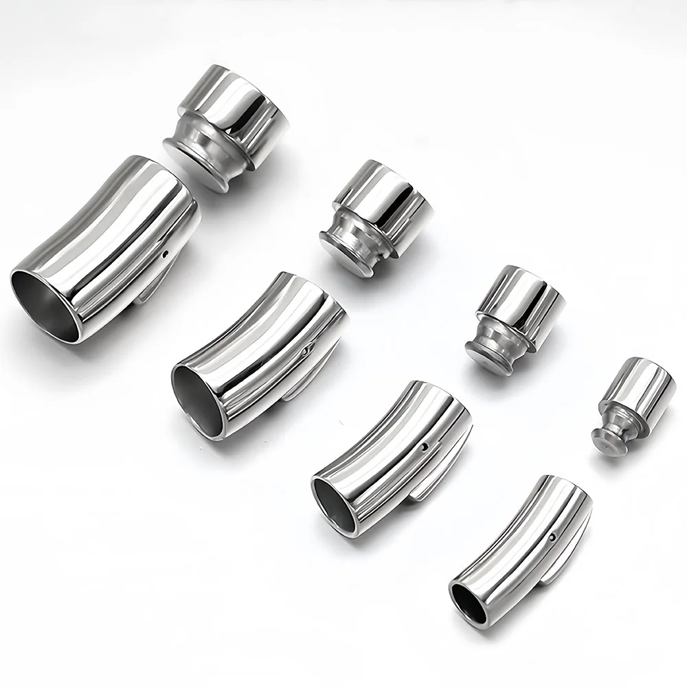 Edelstahl-Bajonettverschluss 2-12mm Federzylinder-Verschluss Schmuckkomponenten DIY Armbandteile Schmuckherstellungszubehör – Detail 5