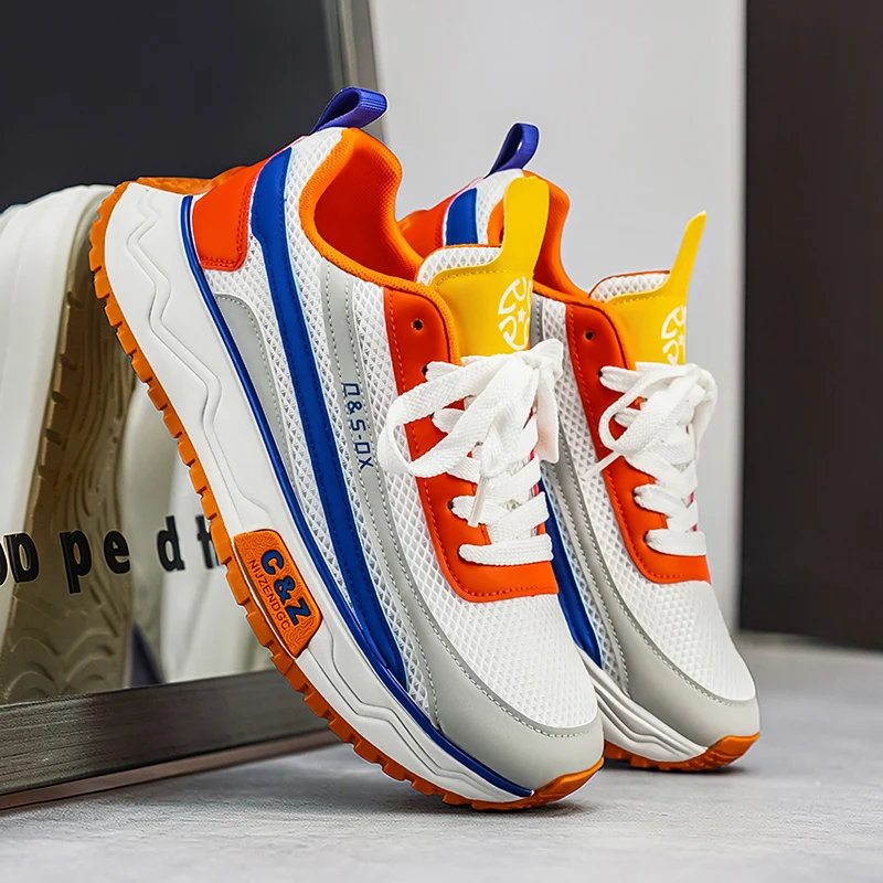 

New Men's Sneakers Mesh Breathable Sport Running Shoes Luxury Brand Casual Shoes for Men Tennis Training Shoes Кроссовки Мужские