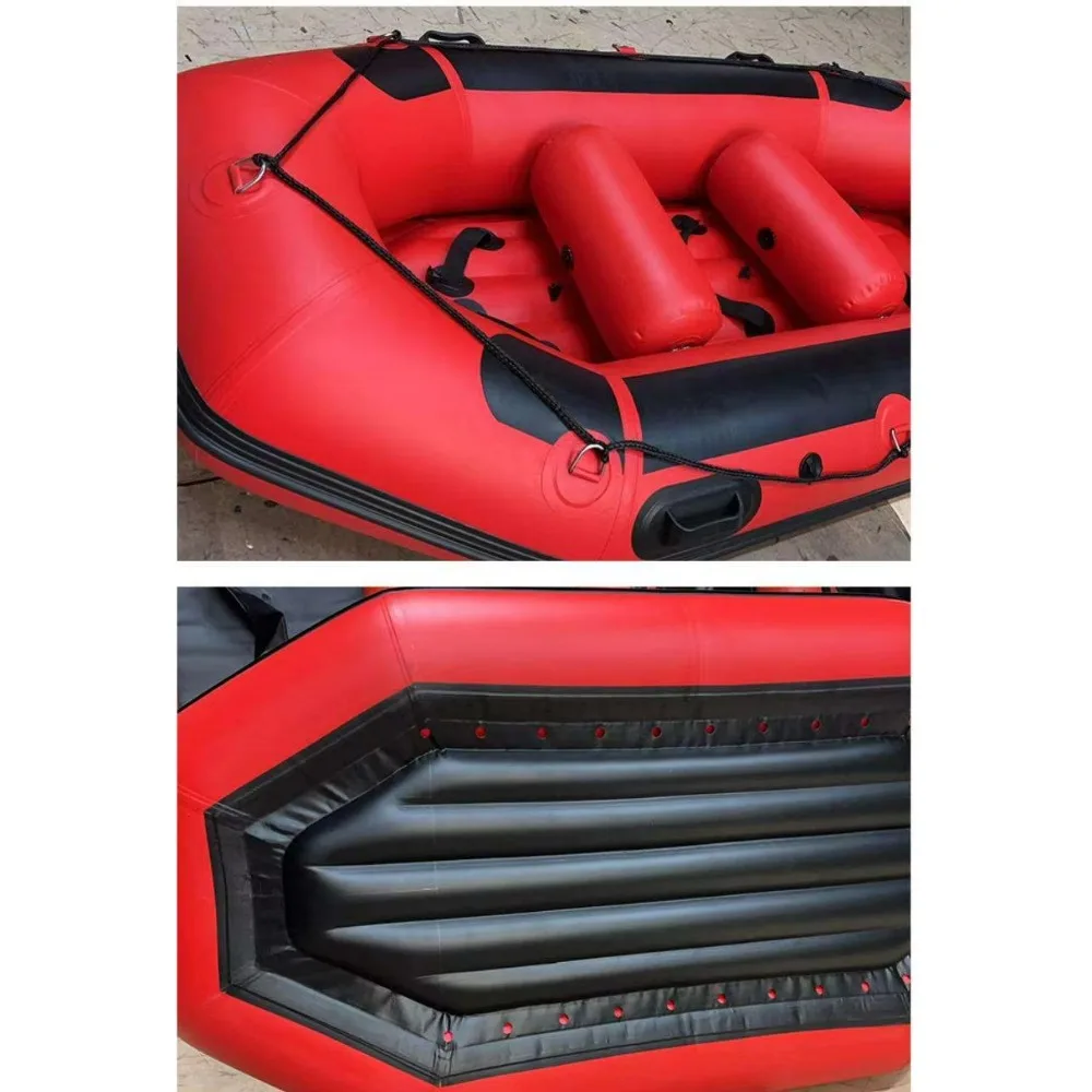 قارب إنقاذ قابل للنفخ لعمليات الطوارئ لسلامة المياه، قارب PVC خفيف الوزن لبحيرة النهر والإنقاذ من الفيضانات