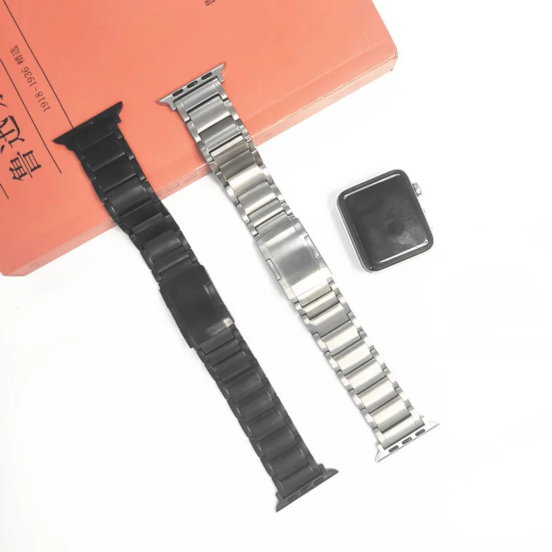 Geschikt Voor Apple Horlogeband Iwatch76543/Se Generatie Slanke Mode Titanium Band Smart Polsband Apple Horloge Band