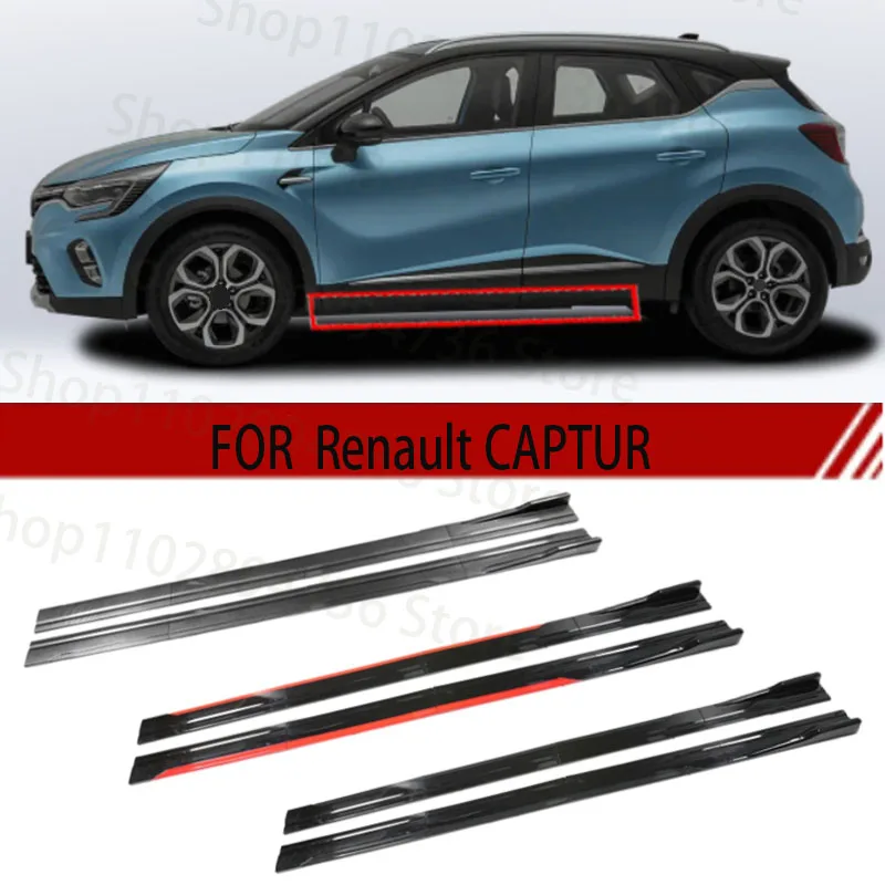 

FOR Renault CAPTUR 2M Car Side Skirt Extension Plate Lip Separator Bumper 2.18M Racing Side Spoiler