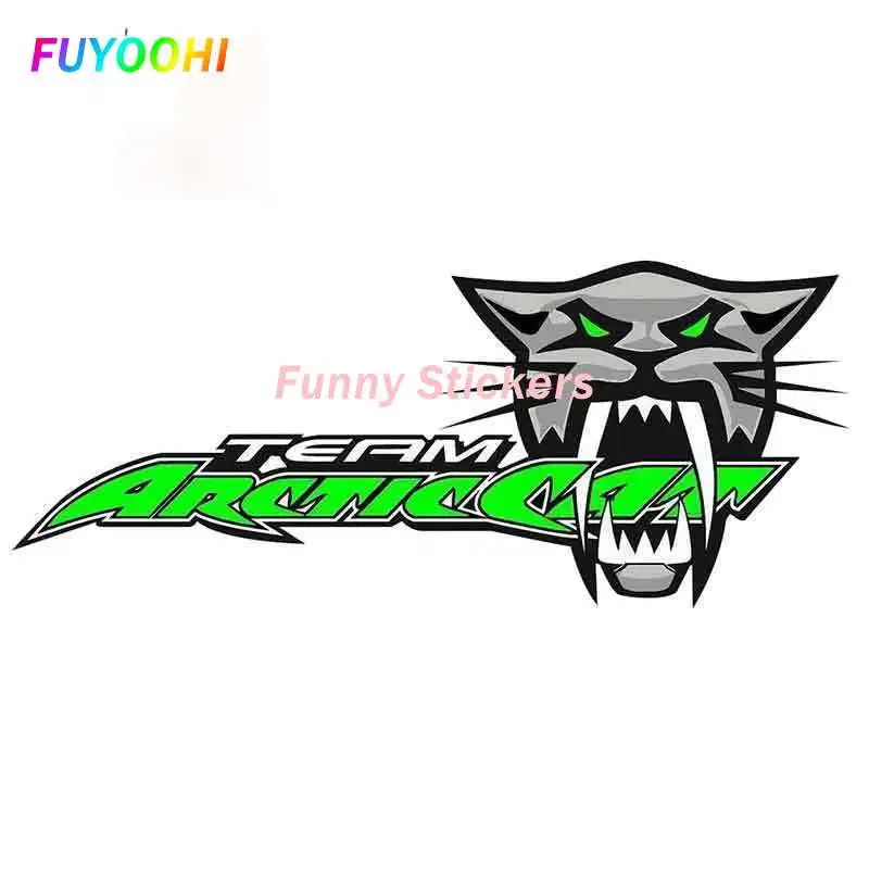 

Наклейки FUYOOHI Play Team Arctic Cat Roar аниме, забавные аксессуары для внешнего бампера