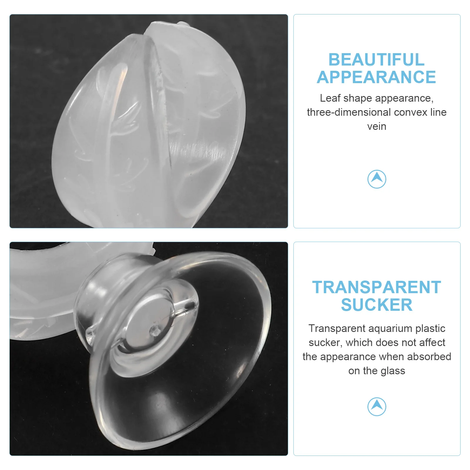 

4pcs Aquarium Hose Cups for Fish Tank Pipe Fixing Water Green Feeder Tube Holder Transparent Strong Glass Suction Cup Clamp