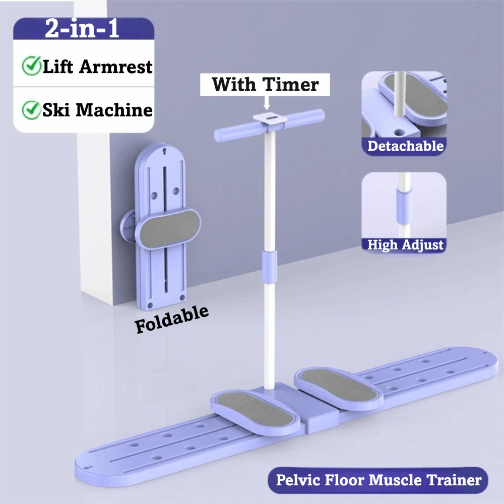 Thin Legs Ski Machine Beautify Leg Shape Aerobic Exercise Muscle Training Device Postpartum with Timer Hip Leg Trainer