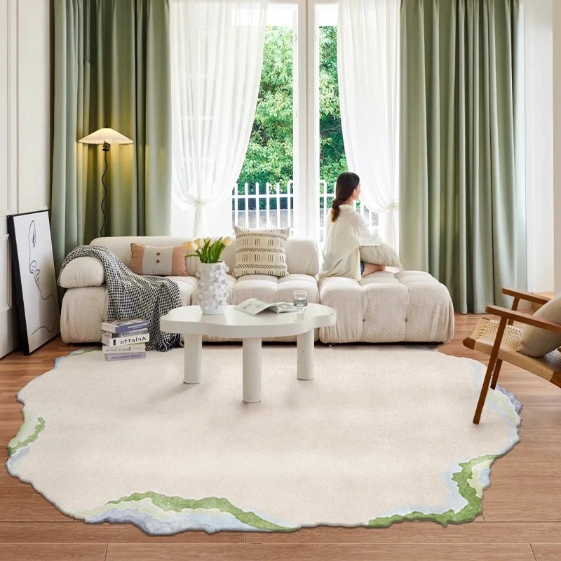 

Коврики неправильной формы для спальни, большая площадь, украшение для гостиной, толстый плюшевый напольный коврик для учебы, пушистый мягкий коврик для гардероба