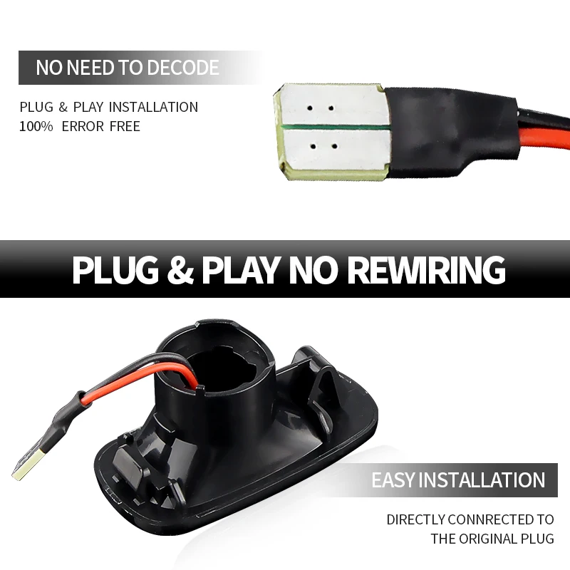 2 × لتويوتا كلوجر MK1 لاند كروزر برادو MK3 مارك MK2 أصل أوبا-LED أضواء العلامات الجانبية الديناميكية سيارة بدوره إشارة الوامض مصباح