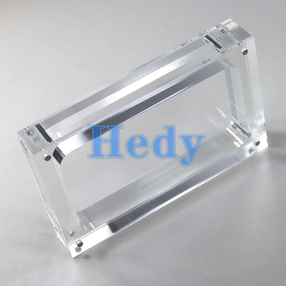 5PCS Clear Transparent Magnetic Acrylic Box For NEW 2DSXL Console Cover Shell Box Display Storage Stand For NEW 2DS XL LL
