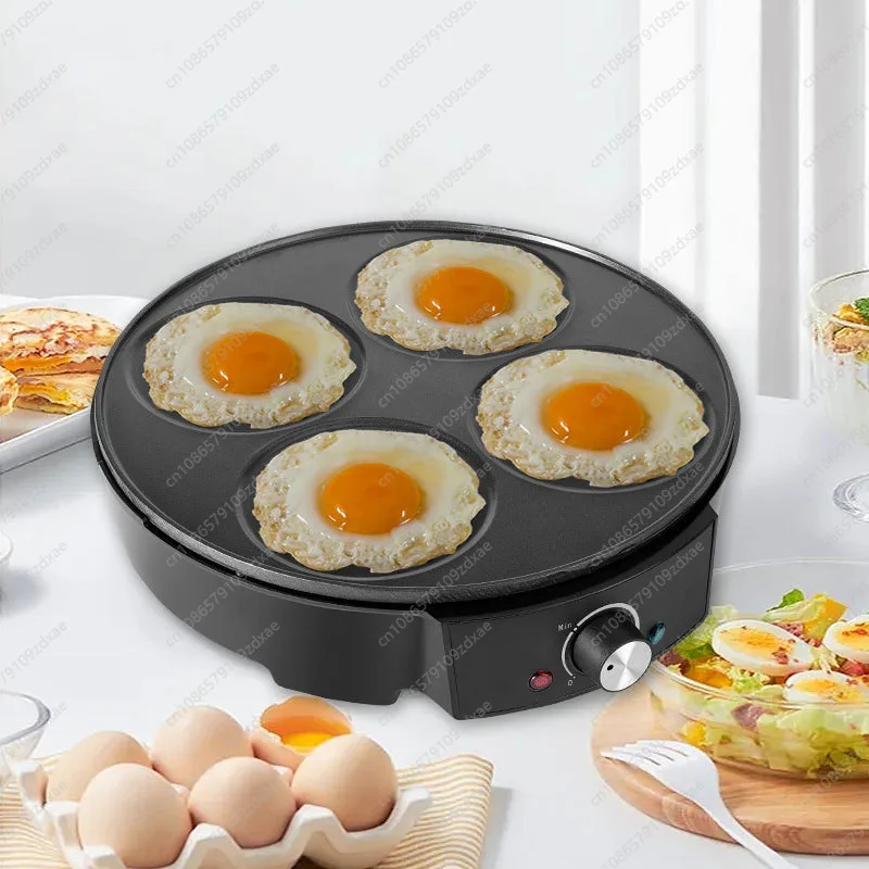 Household pancake machine electric cake pan, frying and baking integrated, easy to make steaks, burgers, sandwiches