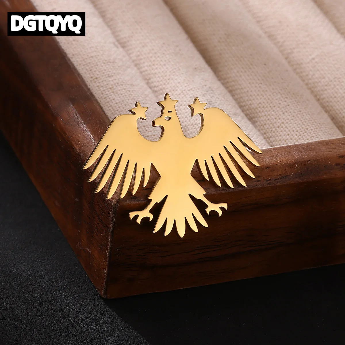 1Piece Syria Eagle New Flag Brooches For Women Girls Men Ethnic Syrian Jewelry Stainless Steel Brooch