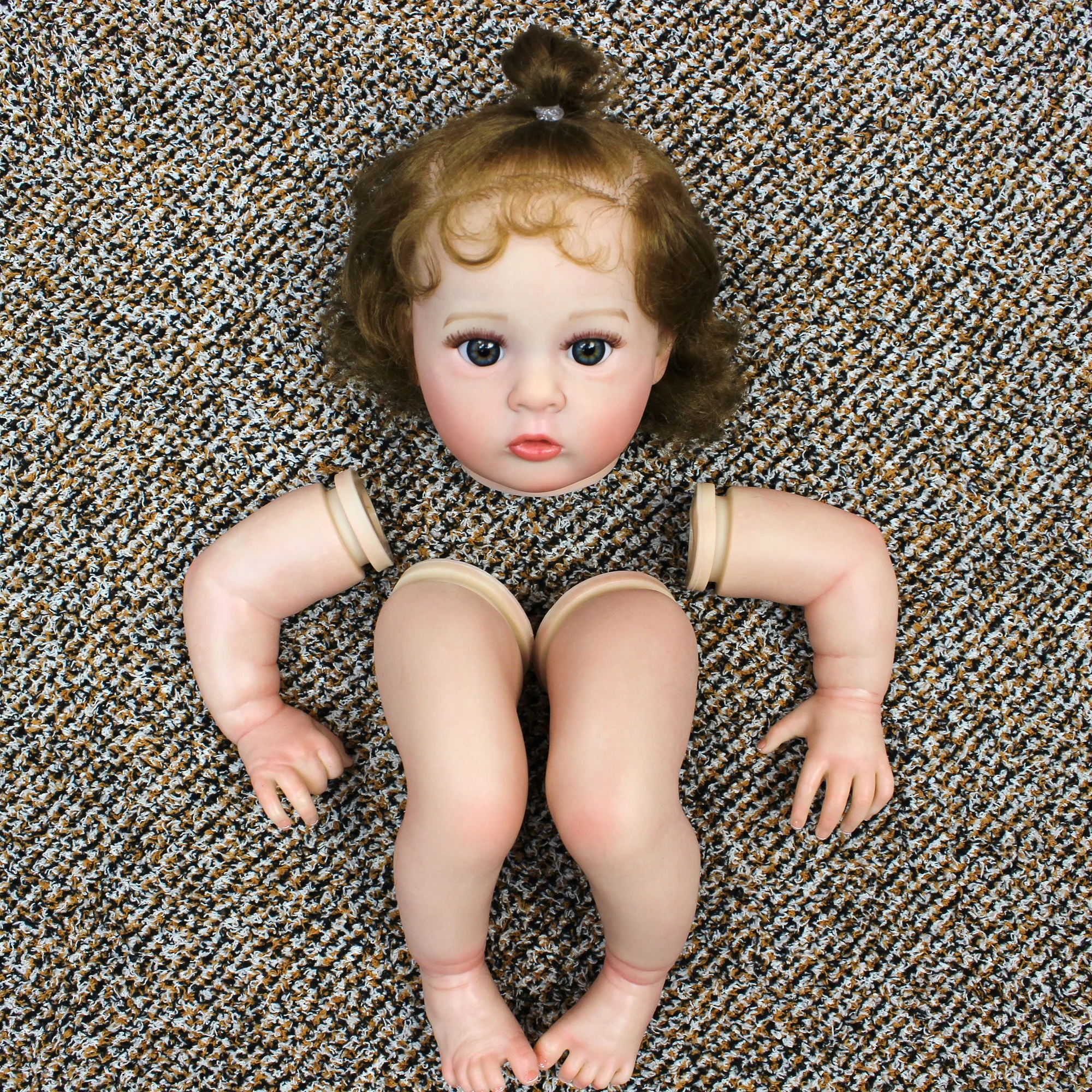 48CM Reborn Doll Kits Painted/Unpainted DIY Soft Vinyl Doll Kits Newborn Baby Doll Parts Bebe Reborn Kits Sin Pintar