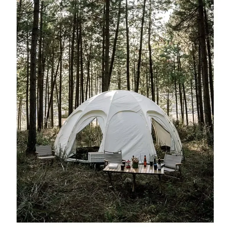 Inflatable Tent Outdoor Thickening Double Sunscreen Rain And Dew Camp Tent One Tent Three Portable Quick Open Pergola
