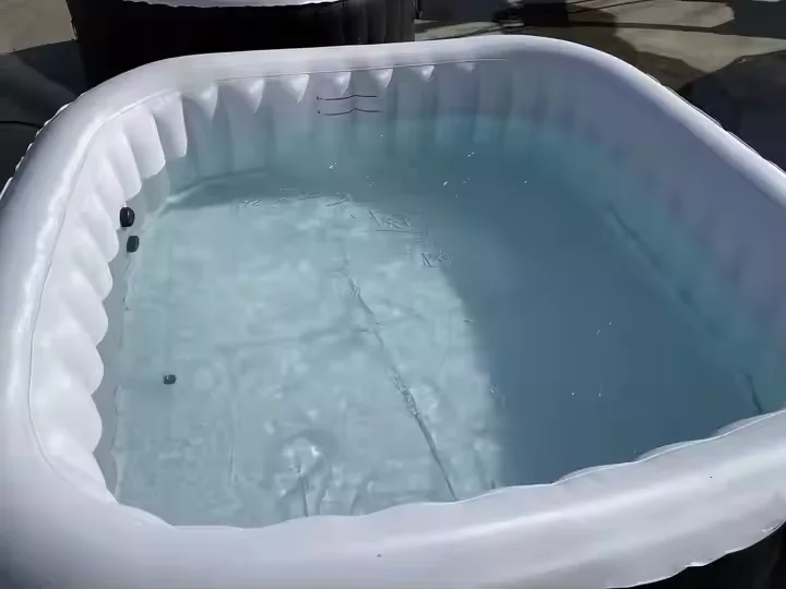 Outdoor Use 6 Person Round Inflatable Hot Tub Bubble Bath Spa Outdoor Round Inflatable Heated Pool view 6