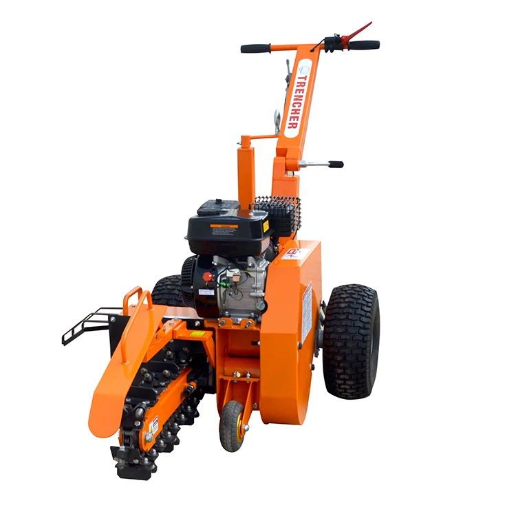 

trenching depth 60cm 7 h p gasoline powered micro farm equipment trencher for laying water pipe