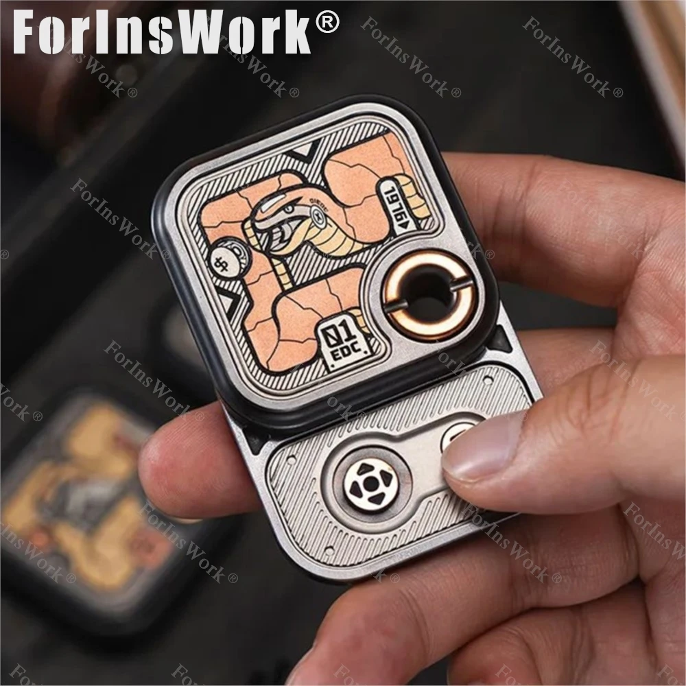 Shanghai edc mostrar 01edc cobra jogo cubos slider fidget mecânico alívio do estresse brinquedos ansiedade brinquedos de mesa de escritório limitada 66 pçs