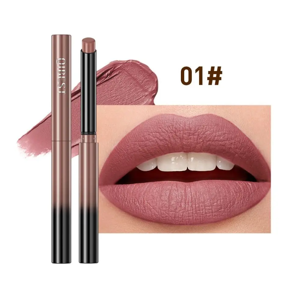 Langdurige Matte Nude Lippenstift Lipliner Waterdichte Colorfast Lip Liner Potlood Antiaanbaklaag Cup Vochtinbrengende Lippen Cosmetisch Hulpmiddel