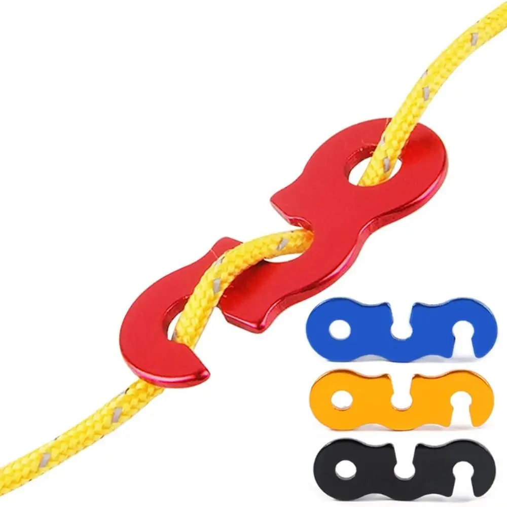 

10pcs Adjustable Camping Tent Cord Buckle Wind Rope Buckle Fixing Buckle Cord Rope Buckle S Type No Deformation