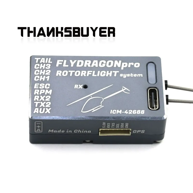 

ICM-42688-GY RF Gyroscope PRO Version FPV Racing Drone Accessory for Rotor Flight Helicopter