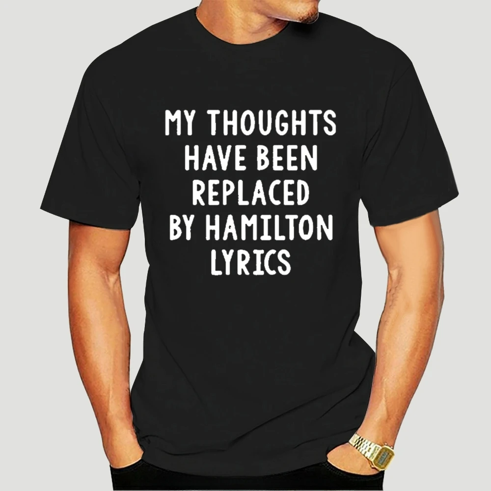 Hip Hop Men Top Tee Hot Sale Funny My Thoughts Have Been Replaced by  Lyrics t Shirt Summer Cotton t Shirt custom t shirt 2024